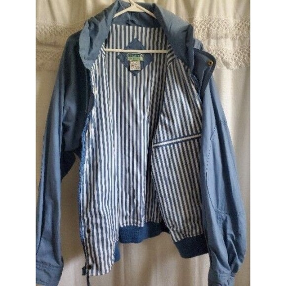 Mens Whitefish Bay Sportswear Golf Jacket Blue Size XL W/hood Y2k Vintage - Picture 3 of 6